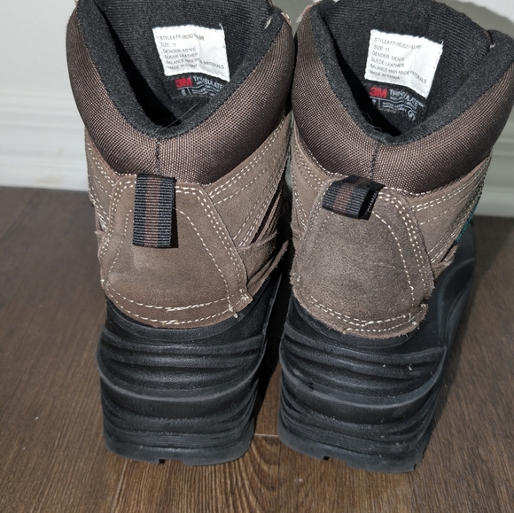 Tamarack Men's Snow Boots Size 11 Water Resistant Thinsulate Suede Leather - Picture 4 of 7